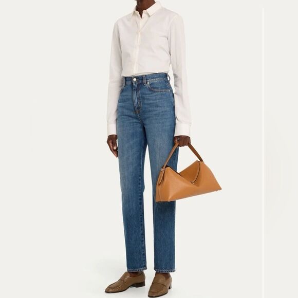 TOTEME T-Lock Top Handle Bag in Pebble Grain Leather - Picture 3 of 14